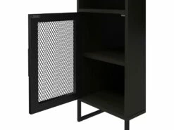 Bureau Ordinateur Caisson 1 Porte En MDF Chêne Noir -DECO Ventes meuble bureau 21693623