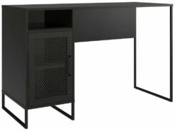 Bureau Ordinateur Caisson 1 Porte En MDF Chêne Noir -DECO Ventes meuble bureau 21693631