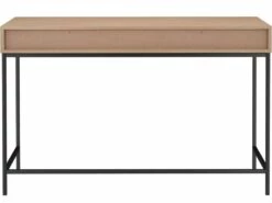 Bureau 2 Tiroirs En Panneaux De Particules Chêne -DECO Ventes meuble bureau 21693789