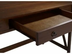 Bureau Avec 1 Tiroir En Pin Brun -DECO Ventes meuble bureau 21693841