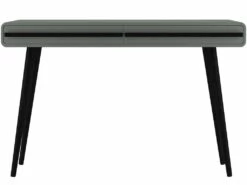 Bureau 2 Tiroirs En Aggloméré Gris Et Noir -DECO Ventes meuble bureau 21694197