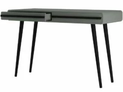 Bureau 2 Tiroirs En Aggloméré Gris Et Noir -DECO Ventes meuble bureau 21694199