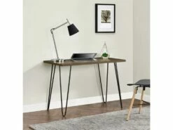 Bureau D'ordinateur En Panneaux De Particules Stratifiés Marron -DECO Ventes meuble bureau 21694273