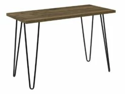 Bureau D'ordinateur En Panneaux De Particules Stratifiés Marron -DECO Ventes meuble bureau 21694285