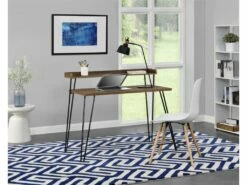 Bureau Avec Contremarche En Panneaux De Partic. Stratifié Noyer 14 Bureau Avec Contremarche En Panneaux De Partic. Stratifié Noyer -DECO Ventes meuble bureau 21694609