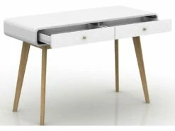 Bureau 2 Portes En Panneau De Particules Blanc -DECO Ventes meuble bureau 21724053