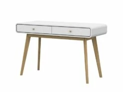 Bureau 2 Portes En Panneau De Particules Blanc -DECO Ventes meuble bureau 21724057