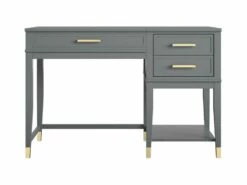 Bureau D'ordinateur Avec Plateau Relevable En MDF Gris Graphite 20 Bureau D'ordinateur Avec Plateau Relevable En MDF Gris Graphite -DECO Ventes meuble bureau 21724127