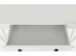 Bureau Avec 1 Tiroir En Pin Blanc -DECO Ventes meuble bureau 21736295