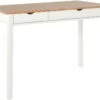 Bureau 2 Tiroirs En Pin Blanc Et Nature -DECO Ventes meuble bureau 21736463