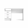 Fula Bureau 3 Tiroirs, Blanc.