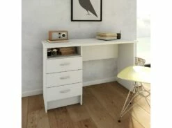 Fula Bureau 3 Tiroirs, Blanc. -DECO Ventes meuble bureau 22084877