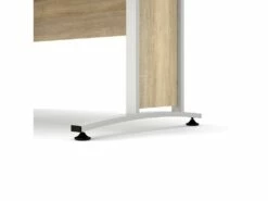 Prisme Bureau 3 Tiroirs. Finition Chêne Et Blanc. -DECO Ventes meuble bureau 22085517