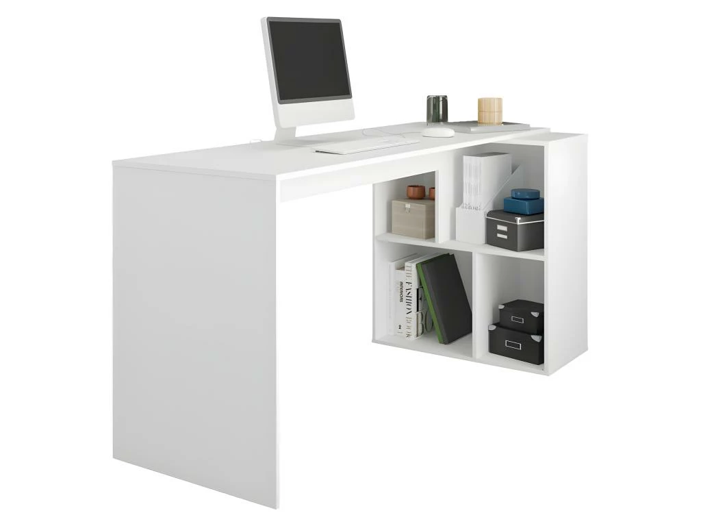 Bureau Et Rayonnage Blanc 4 Niches OFFICE 3 Bureau Et Rayonnage Blanc 4 Niches OFFICE