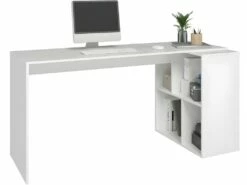 Bureau Et Rayonnage Blanc 4 Niches OFFICE 10 Bureau Et Rayonnage Blanc 4 Niches OFFICE -DECO Ventes meuble bureau 22969445