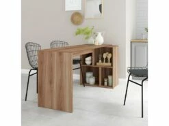 Bureau Et Rayonnage Châtaignier 4 Niches OFFICE -DECO Ventes meuble bureau 22969475