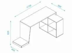 Bureau Gamer D'angle Et Armoirette Support UC 5 Niches Noir -DECO Ventes meuble bureau 22969533