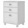 Caisson Roulant 3 Tiroirs Blanc Multi