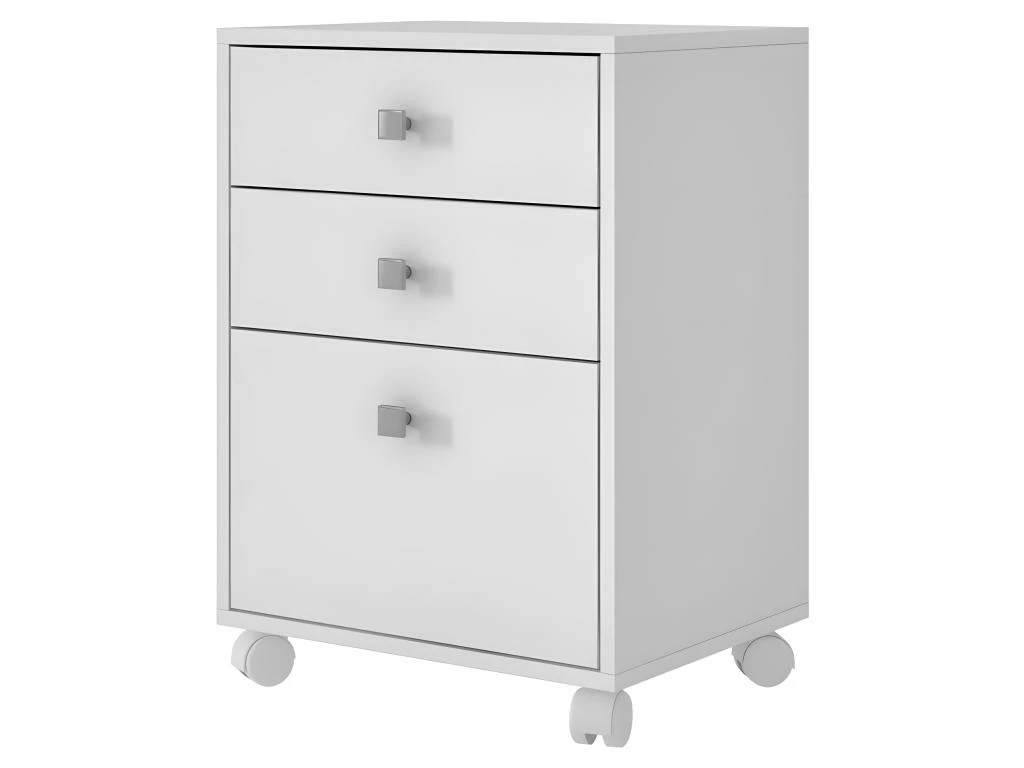 Caisson Roulant 3 Tiroirs Blanc Multi 3 Caisson Roulant 3 Tiroirs Blanc Multi