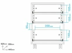 Caisson Roulant 3 Tiroirs Blanc Multi 11 Caisson Roulant 3 Tiroirs Blanc Multi -DECO Ventes meuble bureau 22969545