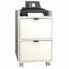 Caisson Roulant 2 Tiroirs Blanc Office -DECO Ventes meuble bureau 22969547