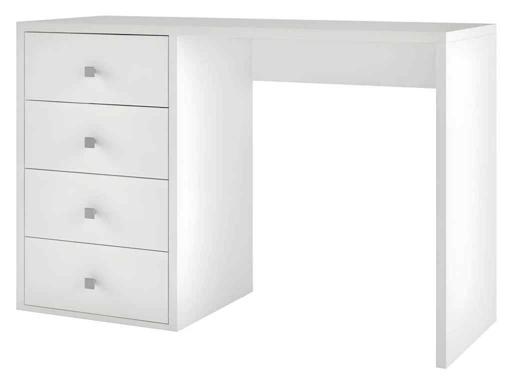 Bureau Blanc 4 Tiroirs 120 Cm Office 6 Bureau Blanc 4 Tiroirs 120 Cm Office – Image 4