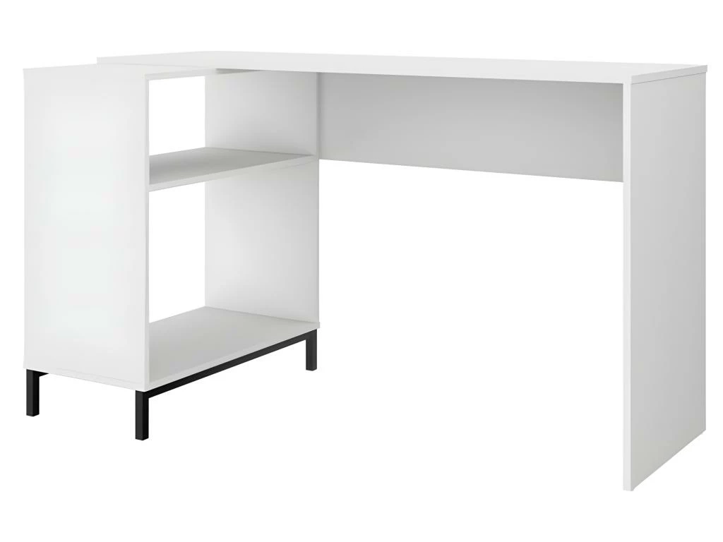 Bureau D'Angle Blanc Et Meuble De Rangement 2 Niches 5 Bureau D'Angle Blanc Et Meuble De Rangement 2 Niches – Image 3