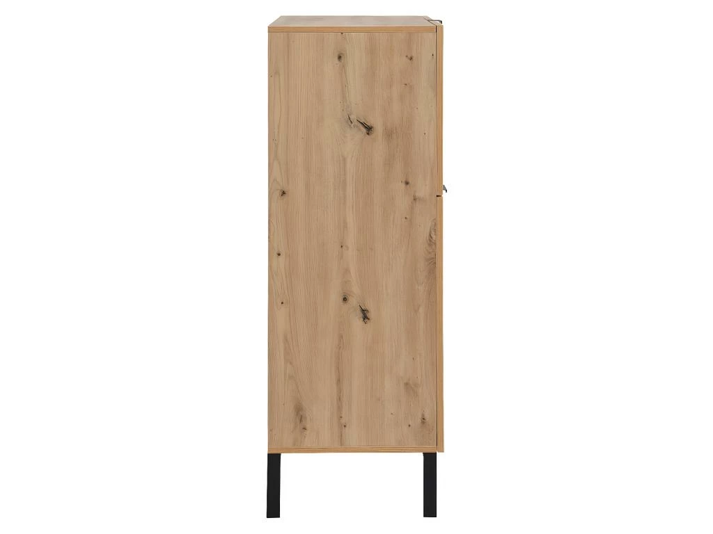 Secrétaire Avec 2 Porte Et 3 Tiroirs - MDF Et Métal - Coloris : Naturel - ERWIN 8 Secrétaire Avec 2 Porte Et 3 Tiroirs - MDF Et Métal - Coloris : Naturel - ERWIN – Image 6