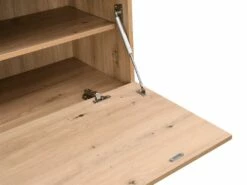 Secrétaire Avec 2 Porte Et 3 Tiroirs - MDF Et Métal - Coloris : Naturel - ERWIN 16 Secrétaire Avec 2 Porte Et 3 Tiroirs - MDF Et Métal - Coloris : Naturel - ERWIN -DECO Ventes meuble bureau 8212671