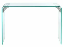 Bureau En Verre Trempé - Transparent - MADRO -DECO Ventes meuble bureau 8261575