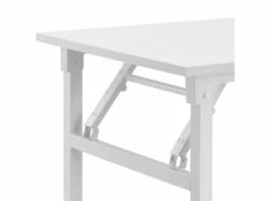 Table Pliante De Cuisine à Manger Hauteur Réglable Pour 4 Personnes 120 Cm Blanc 03_0004361 -DECO Ventes meuble bureau 8958497