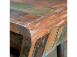 Bureau Table Meuble Travail Informatique Avec Pieds En Fer Bois De Récupération 0502066 -DECO Ventes meuble bureau 8958503