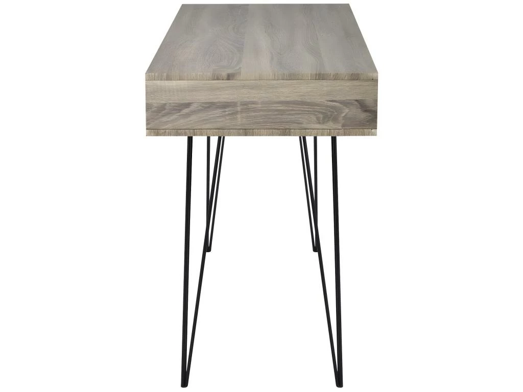 Bureau Table Meuble Travail Informatique Avec 2 Compartiments Gris 0502061/2 5 Bureau Table Meuble Travail Informatique Avec 2 Compartiments Gris 0502061/2 – Image 3
