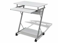 Bureau Table Meuble Travail Informatique Blanche Pour Ordinateur 0502140