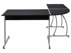 Bureau Table Meuble Travail Informatique De Coin En Forme De L Noir 0502081 7 Bureau Table Meuble Travail Informatique De Coin En Forme De L Noir 0502081 -DECO Ventes meuble bureau 8958997