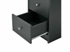 Table De Bureau Secrétaire Poste De Travail Informatique Avec 3 Tiroirs 120 Cm Gris Foncé 03_0004711 -DECO Ventes meuble bureau 8959403