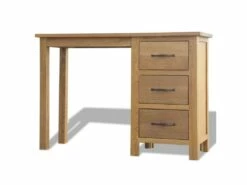 Bureau Table Meuble Travail Informatique Avec 3 Tiroirs 106 Cm Bois De Chêne Massif 0502127/2 -DECO Ventes meuble bureau 8959429