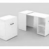 Bureau Pliable Spécial Petite Espace Collection FLIP Coloris Blanc. -DECO Ventes meuble bureau 8959503