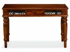 Bureau Table Meuble Travail Informatique Bois Massif De Sesham 120 Cm 0502135 -DECO Ventes meuble bureau 8959563