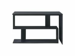 Bureau Gigogne Design Avec Partie étagère Bureau De Coin Extension Panneau De Particules Mélaminé 77 X 120 X 50 Cm Gris Foncé 03_0004708 -DECO Ventes meuble bureau 8959591