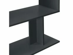 Bureau Gigogne Design Avec Partie étagère Bureau De Coin Extension Panneau De Particules Mélaminé 77 X 120 X 50 Cm Gris Foncé 03_0004708 -DECO Ventes meuble bureau 8959593