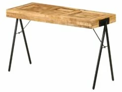 Bureau Table Meuble Travail Informatique Table à écrire Bois De Manguier Massif 118 Cm 0502085