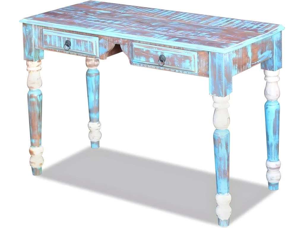 Bureau Table Meuble Travail Informatique Bois De Récupération Massif 0502143 3 Bureau Table Meuble Travail Informatique Bois De Récupération Massif 0502143