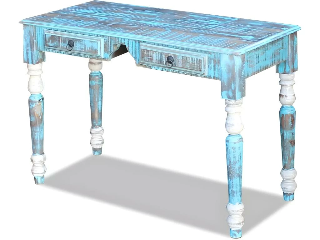 Bureau Table Meuble Travail Informatique Bois De Récupération Massif 0502143 4 Bureau Table Meuble Travail Informatique Bois De Récupération Massif 0502143 – Image 2