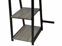 Bureau Table Meuble Travail Informatiqueavec 2 étagères Gris Et Chêne 0502078 -DECO Ventes meuble bureau 8960021