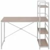 Bureau Table Meuble Travail Informatique Avec Bibliothèque à 4 Niveaux Chêne 0502090 -DECO Ventes meuble bureau 8960131