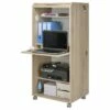 Armoire Informatique Mobile Chêne - Coloris: Chêne Naturel -DECO Ventes meuble bureau 9186105