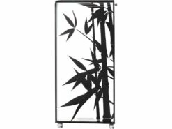 Armoire Informatique Mobile Noire 2 Tiroirs 5 Niches - Coloris: Bambous 912 -DECO Ventes meuble bureau 9186155