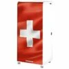 Armoire Informatique Blanche à Roulettes 2 Tiroirs - Coloris: Drapeau Suisse 650