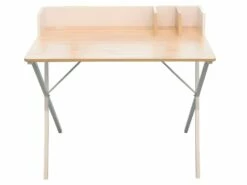 Bureau Plateau Effet Bois Brice Blanc - Blanc -DECO Ventes meuble bureau 9186595